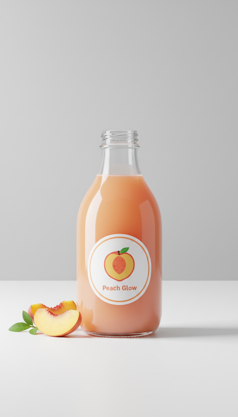 Peach Glow single-serve bottle