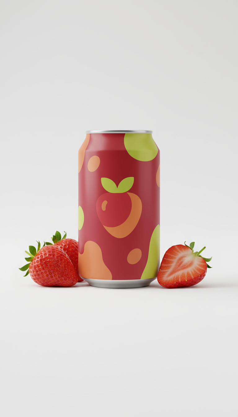 Strawberry Spark single-serve can